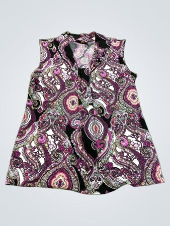 DANA BUCHMAN Paisley ärmelloses Top