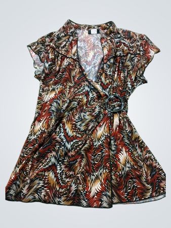 studio 1940 Damen Wickeloberteil mit Print und Ringdetail