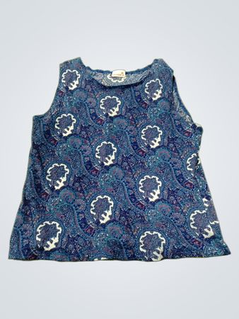 ZENOBIA Ärmelloses Paisley-Muster-Top