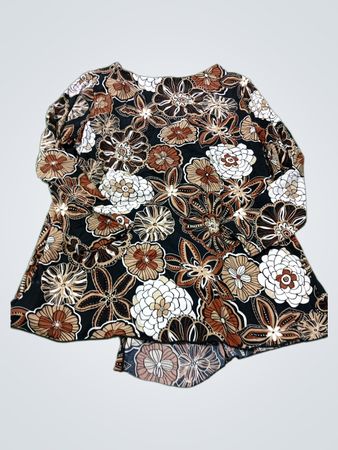 Laura Tunika mit Blumenmuster und V-Ausschnitt