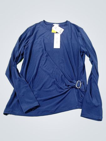 Calvin Klein Long-Sleeve Top with Buckle Detail