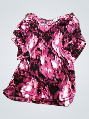 Warehouse One Abstract Print Raffung-Top