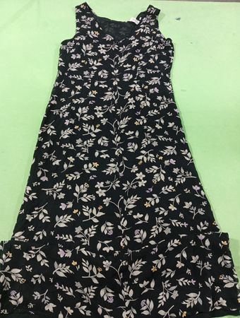 BALLINGER GOLD Floral Print ärmelloses Maxikleid