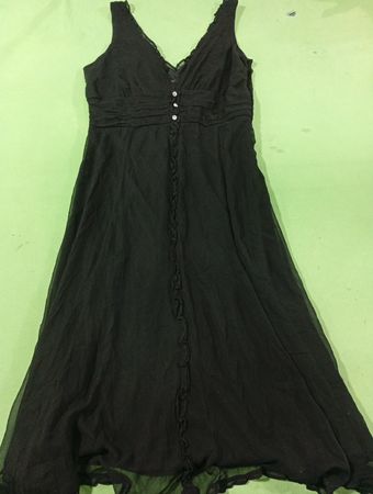 JONATHAN MARTIN Studio Schwarzes Seidenkleid Größe 12