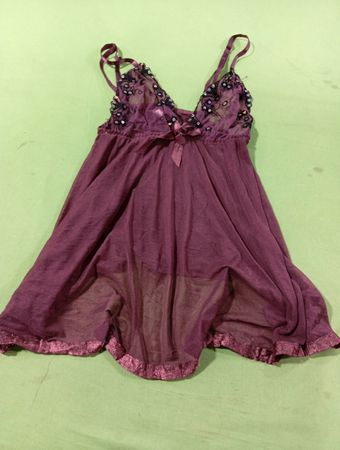 Lila Babydoll-Dessous
