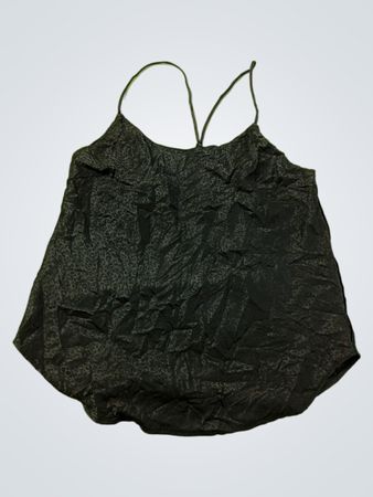 Schwarzes Camisole mit Leopardenmuster