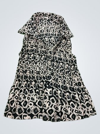 Ärmellose Bluse mit abstraktem Muster