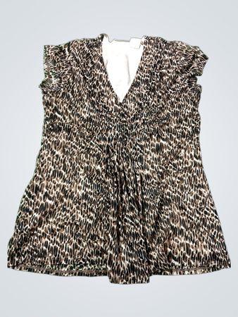 Worthington Leo-Print V-Ausschnitt Top