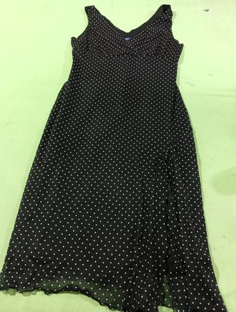 Rekons Black & White Polka Dot Midikleid