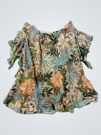 Signature by Robbie Bee Floral Bluse
