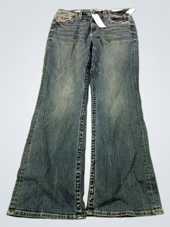 VIGOSS Bootcut-Jeans mit verzierten Taschen