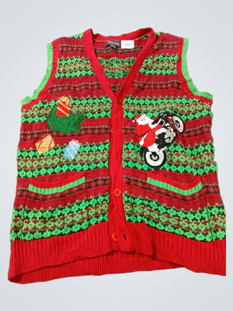 33 Degrees Herren Ugly Christmas Sweater Vest