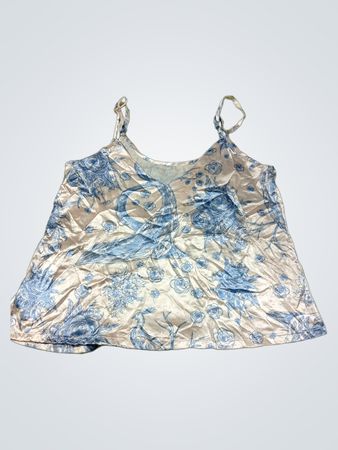 Cami mit blauem Blumenmuster