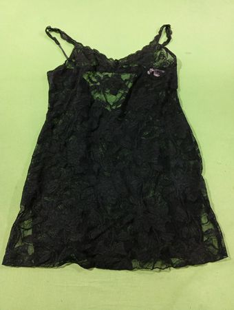 Victoria's Secret schwarzes Spitzen-Unterkleid