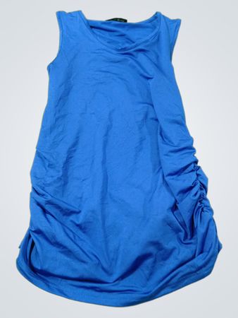 LOVEU.DEAR gerafftes seitliches ärmelloses Kleid