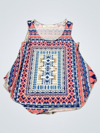 Vintage Havana Damen ärmelloses Tanktop mit Tribal-Muster
