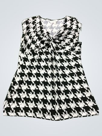Dressbarn Hahnentritt ärmelloses Top