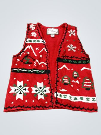 Private Collection von Carolina Colours Rote Weihnachtsweste