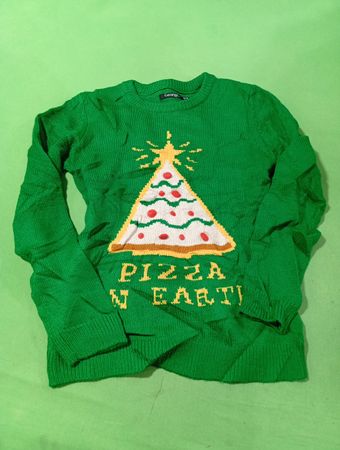 George Pizza Weihnachts-Pullover