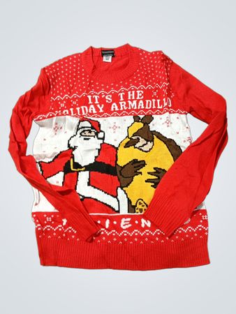 „Es ist der Holiday Armadillo Ugly Christmas Sweater“