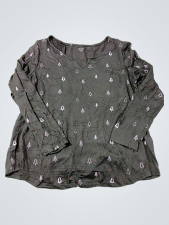 Ricki's - Basics Langarmshirt mit Baumdruck