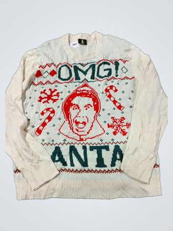 OMG! Weihnachtsmann-Elfen-Weihnachtspullover