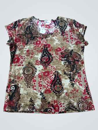 Damen-T-Shirt mit Kurzarm und Print