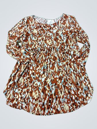 honeyne 2031 langärmeliges bedrucktes Kleid