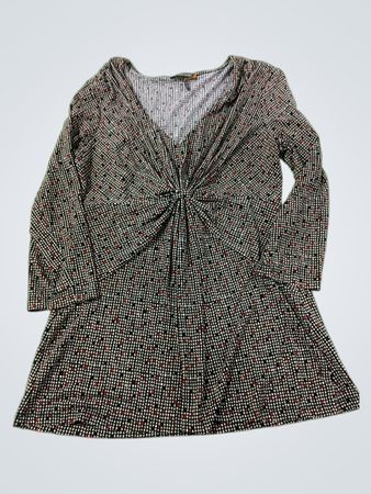 Daisy Fuentes bedrucktes Langarmshirt