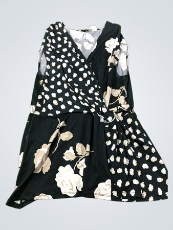 Linda Leal Damen ärmelloses Wickeloberteil mit Blumenmuster