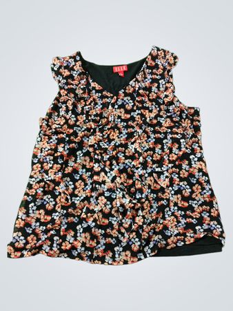 ELLE Floral Print ärmelloses Top