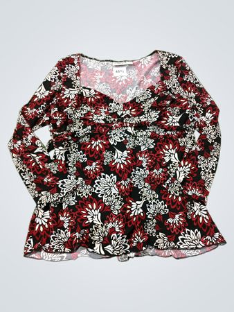 CATO Damen Langarm-Oberteil mit Blumenprint