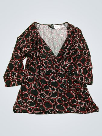 GEORGE Stretch Bedrucktes V-Ausschnitt-Top
