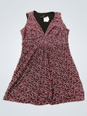 New York & Company Women’s ärmelloses V-Ausschnitt gerafftes Kleid
