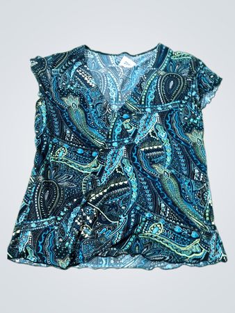 Paisley-Print-Bluse