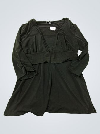 AB STUDIO Schwarzes Langarmkleid