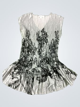 Dressbarn Damen Falten-Tunika-Oberteil