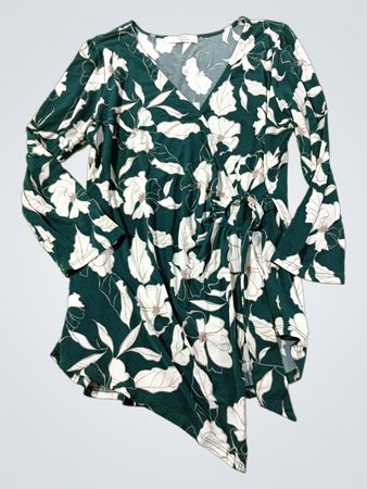 Beacon Apparel Floral Print Wickeltop mit Bindeband