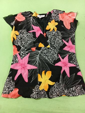 DRESS-U BY SHARON Bluse mit Blumenmuster