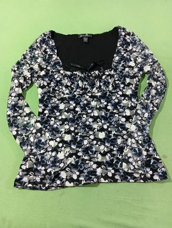 INC International Concepts Women's Floral Print Long Sleeve Top