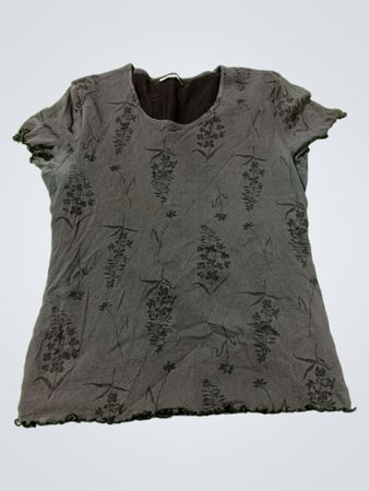CHILLI Damen Kurzarm-Oberteil mit floralem Print