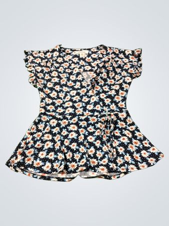 Monteau Floral Print Wickel-Oberteil