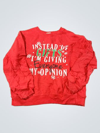 Anstatt Geschenken gebe ich allen meine Meinung Weihnachts-Sweatshirt