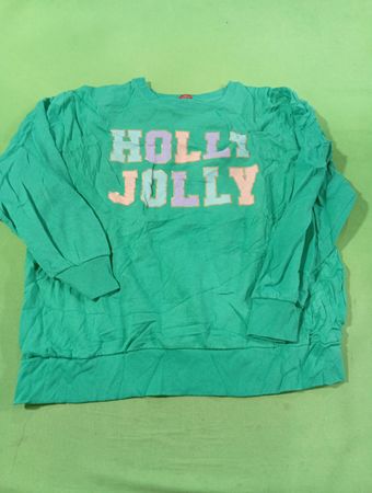 Grünes "HOLLY JOLLY" Sweatshirt