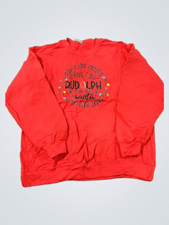 Gildan roter Rudolph-Grafikpullover
