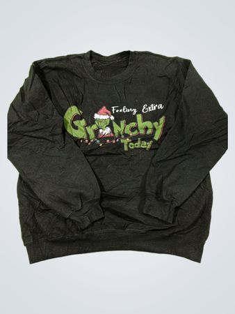 Schwarzes Grinch-Sweatshirt