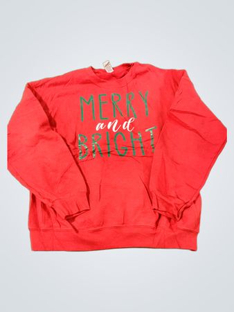 Gildan „Merry and Bright“ Rundhals-Sweatshirt