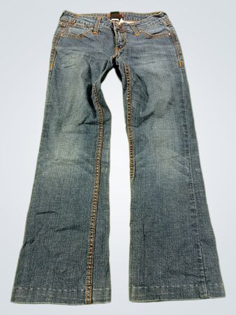 Worn Jeans Damen Schlaghosen Jeans