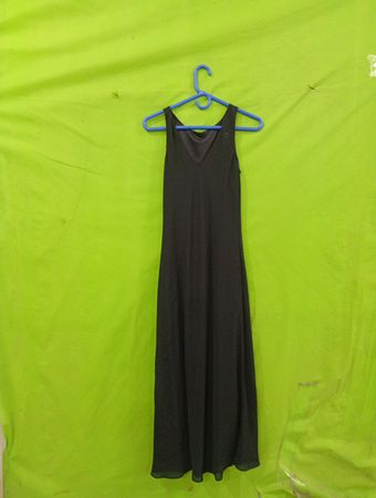 ALYN PAIGE schwarzes ärmelloses Maxikleid