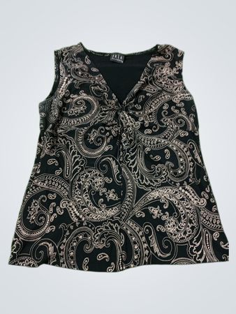 JKLA CALIFORNIA Ärmelloses Top mit Paisley-Muster und Twist-Detail